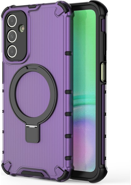 Samsung Galaxy A15 4G/A15 5g Kılıf Manyetik Kickstand Şerit Tasarım Pc+Tpu Telefon Kapağı-Mor (Yurt Dışından) fiyatları