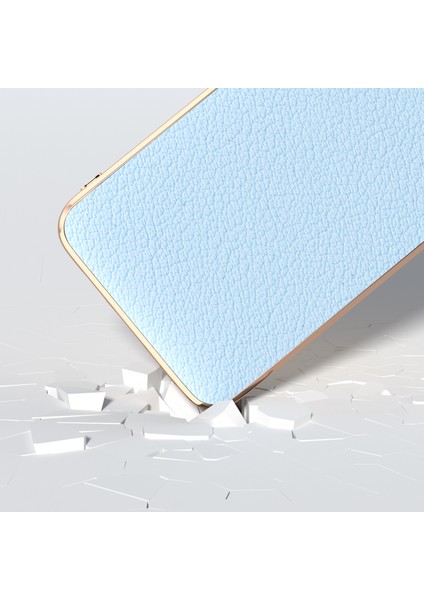 Samsung Galaxy S24 Elektro Kaplama Kılıfları Hakiki Inek Derisi+Tpu+Pc Telefon Kapağı-Mavi (Yurt Dışından) fırsatları