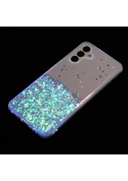 Samsung Galaxy A35 5g Karanlıkta Glow Telefon Kılıfı Epoksi Tpu Glitter Sparkle Kapak-Beyaz (Yurt Dışından)