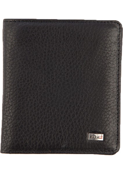 Deri Erkek Cüzdan Siyah-Taba C162-13