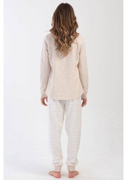Kadın Büyük Beden Uzun Kol Pijama Takım , 403015 fırsatları