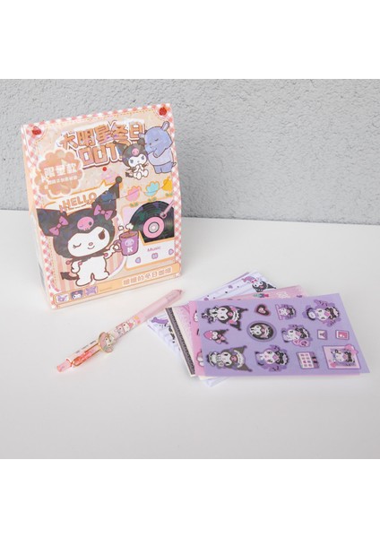 Piraye Gift Sanrio Kuromi  Kırtasiye Seti  Kutulu