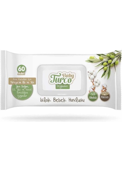 Doğadan Yenidoğan Islak Havlu Mendil 60x9 540 Yaprak fiyatları