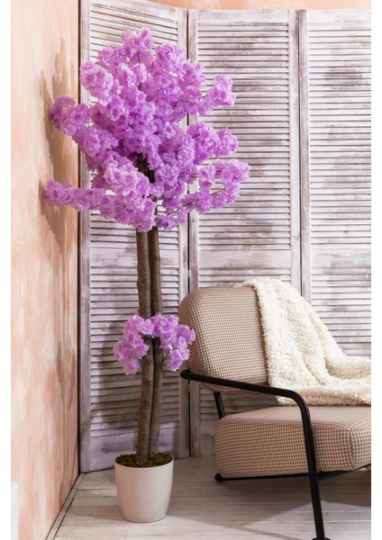 Yapay Bahar Dalı Ağacı Mor 130 cm