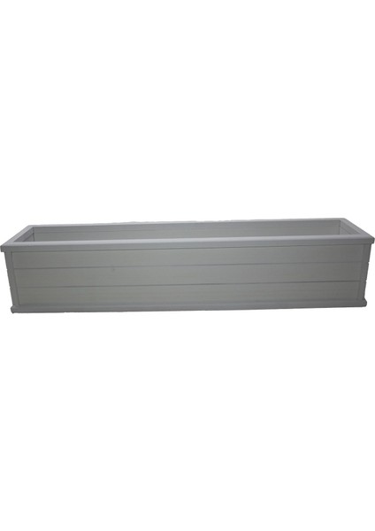 Ahşap Seperatör Saksı Beyaz 100 cm