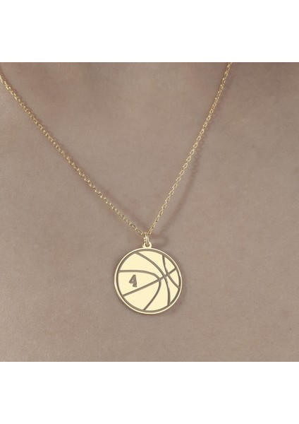 925 Ayar Gümüş Basketbol Topu ve Sayı Detaylı Kolye indirimleri