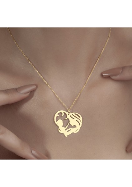 925 Ayar Gümüş Anne Bebek Kolye fiyatları