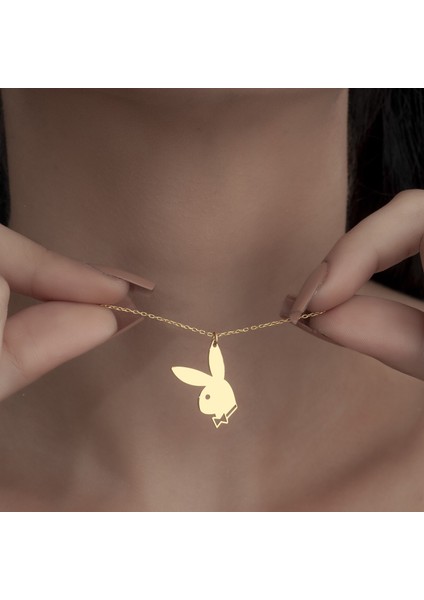 925 Ayar Gümüş Tavşan Ralp Figürlü Kolye fiyatları