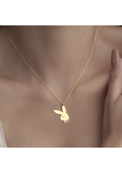 925 Ayar Gümüş Tavşan Ralp Figürlü Kolye indirimleri