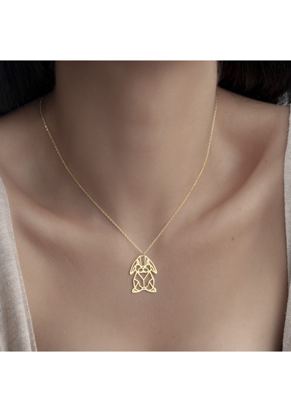 925 Ayar Gümüş Tavşan Kolye