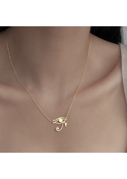 925 Ayar Gümüş Ra Gözü Figürlü Kolye modelleri