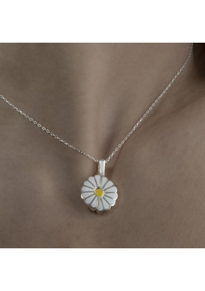 925 Ayar Gümüş Papatya Kolye fiyatları