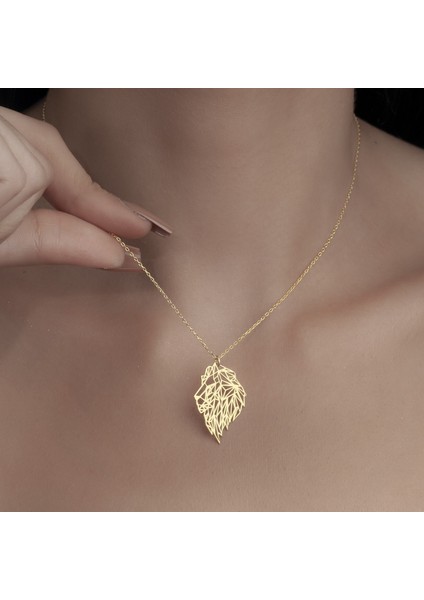 925 Ayar Gümüş Aslan Figürlü Kolye Özel Tasarım indirimleri