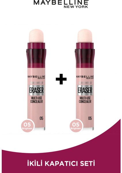 Maybelline New York 2'li Instant Anti Age Eraser Kapatıcı - 05 Brighten