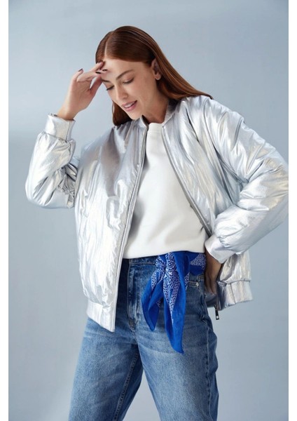 Bomber Metalik Lame Mont