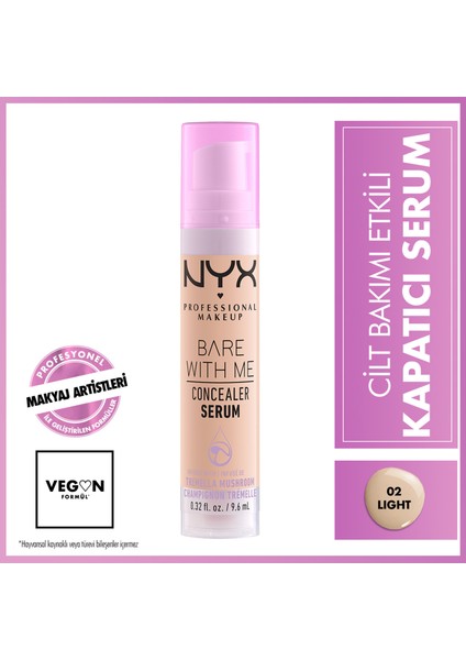 Nyx Professional Makeup 2'li Bare With Me Concealer Serum - 02 Lıght