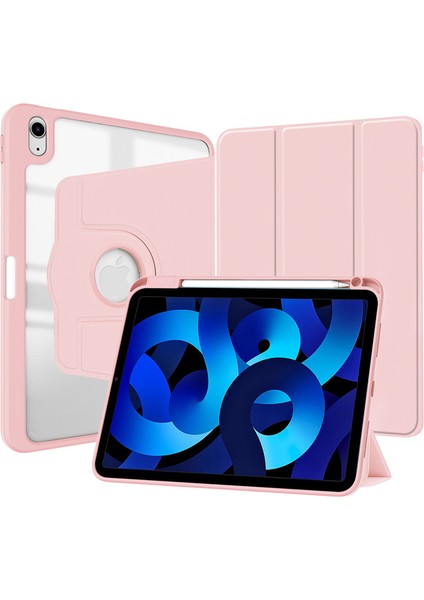 iPad Pro 12.9 2022/2021/2020/2018 Otomatik Uyku/uyandırma Fonksiyonlu Şeffaf Tablet Kılıfı (Yurt Dışından)