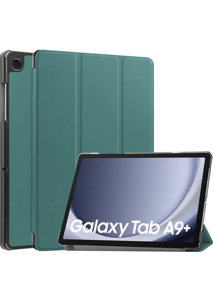 Shin-Wo Samsung Galaxy Tab A9+ Plus Folio Kılıf Çok Açılı Standlı Ince Hafif Koruyucu Kapak (Yurt Dışından)