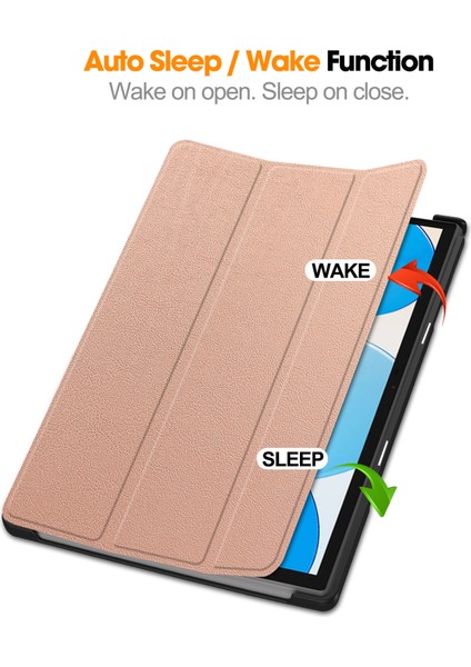 Teclast M40 / M40 Pro Folio Kılıf Çok Açılı Standlı Ince Hafif Koruyucu Kapak (Yurt Dışından)