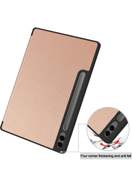 Samsung Galaxy Tab S9 Fe Plus Folio Kılıf Çok Açılı Standlı Ince Hafif Koruyucu Kapak (Yurt Dışından)