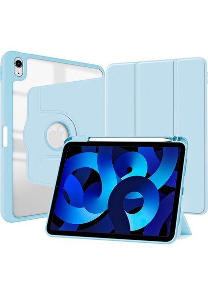 Otomatik Uyku/uyandırma Fonksiyonlu iPad 5/6/air/air 2 Şeffaf Tablet Kılıfı (Yurt Dışından)
