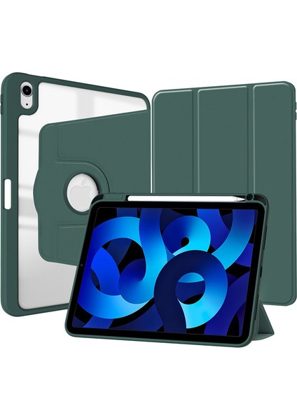 iPad Pro 12.9 2022/2021/2020/2018 Otomatik Uyku/uyandırma Fonksiyonlu Şeffaf Tablet Kılıfı (Yurt Dışından)