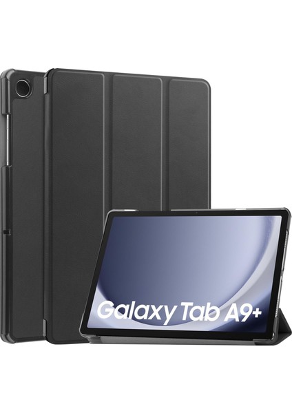 Shin-Wo Samsung Galaxy Tab A9+ Plus Folio Kılıf Çok Açılı Standlı Ince Hafif Koruyucu Kapak (Yurt Dışından)