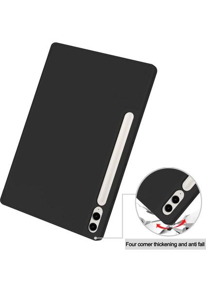 Samsung Galaxy Tab S9 Fe Plus Folio Kılıf Çok Açılı Standlı Ince Hafif Koruyucu Kapak (Yurt Dışından)