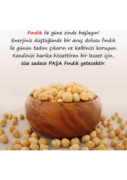 Paşa Kuruyemiş Kavrulmuş Fındık Içi 500 gr (Şeffaf Paket)