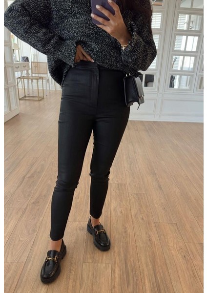 Mumlu Görünümlü Pantolon