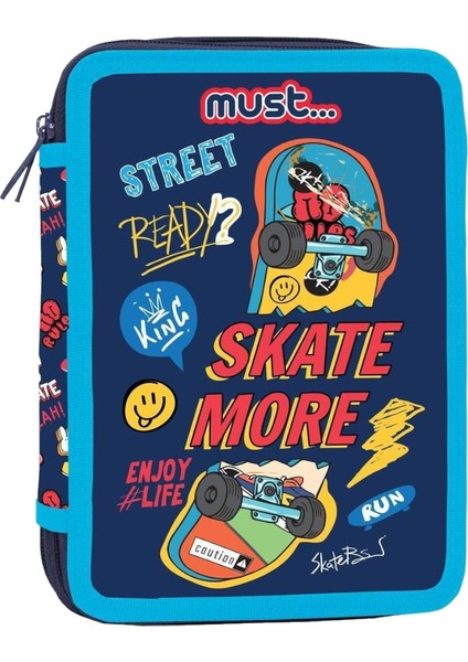 Skate More Okul Çantası + Kalemlik (Içi Dolu) 2'li Set modelleri