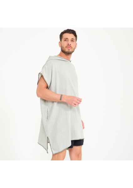 Kapüşonlu Erkek Müslin Sörf Panço fırsatları