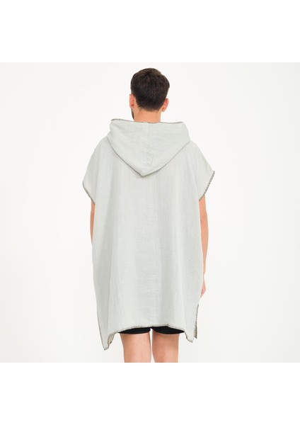 Kapüşonlu Erkek Müslin Sörf Panço indirimleri