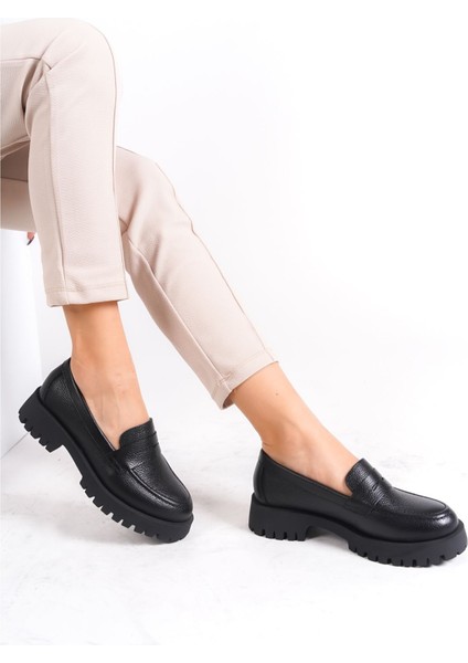 Oxford Siyah Yüksek Taban Kadın Ayakkabı fiyatları