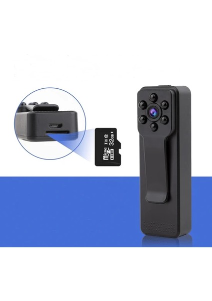 Gece Görüşlü 1080P Mini Vücut Kamerası