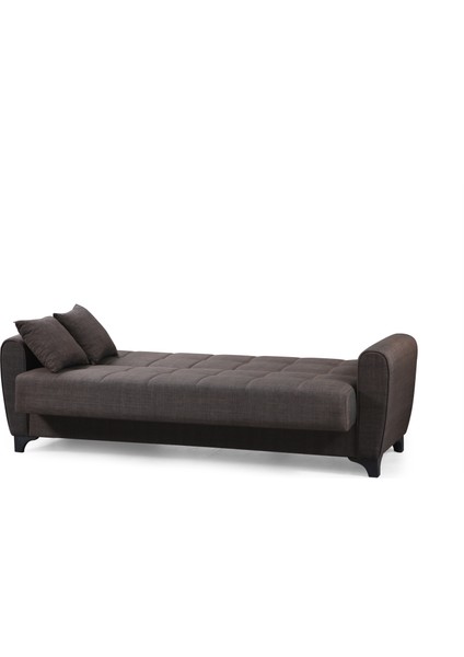 Perla Sofa Lincoln Yataklı Sandıklı Kanepe Kahve