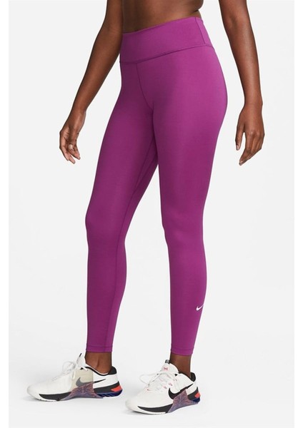 One Performance Training Dri Fit Leggings Toparlayıcı Iç Cepli Mor Tayt