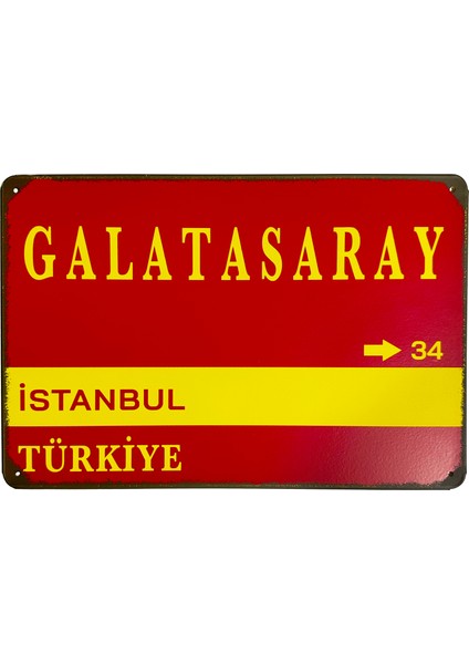 Galatasaray Metal Poster