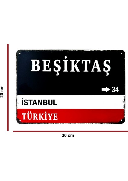 Beşiktaş Metal Retro Poster fiyatları