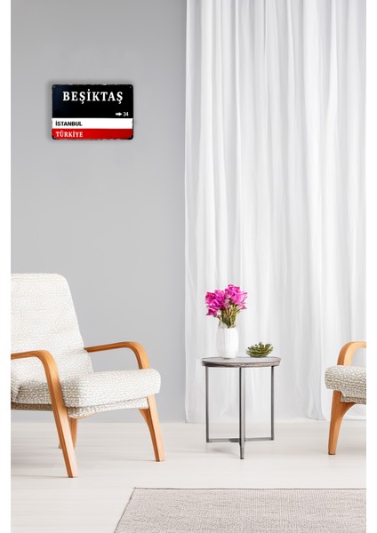 Beşiktaş Metal Retro Poster modelleri