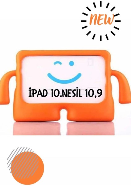 Apple iPad 10.9 2022 10.nesil Ekran Koruyucu Hediye Çocuklar Için Tablet Kılıfı