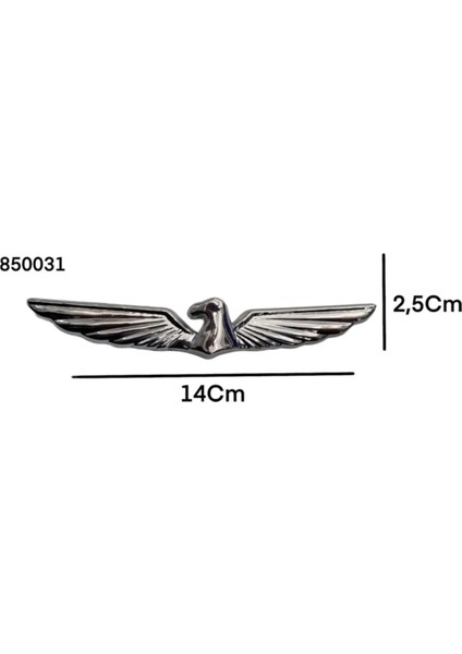 Thunderbird Airforce Arma Plastik Nikelaj Yapıştırma 2 Adet Sağ & Sol