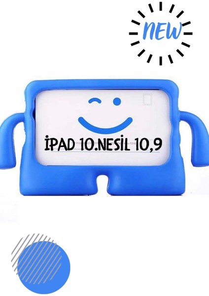 Apple iPad 10.9 2022 10.nesil Ekran Koruyucu Hediye Çocuklar Için Tablet Kılıfı