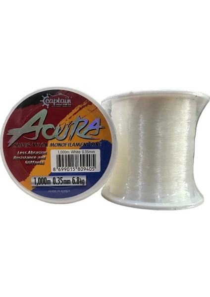 Acura 1.000MT 0.35MM Monofilament Bobin Misina Beyaz