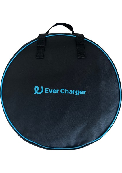 Ever Charger Elektrikli Araç Tip 2 Kablo Taşıma Çantası Yuvarlak Kumaş