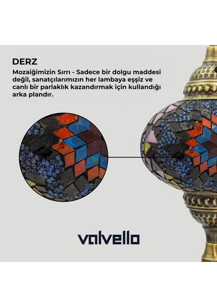 Diadora / Valvello Dekoratif El Yapımı Masaüstü Mozaik Lamba indirimleri