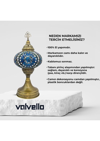 Diadora / Valvello Dekoratif El Yapımı Masaüstü Mozaik Lamba indirimleri