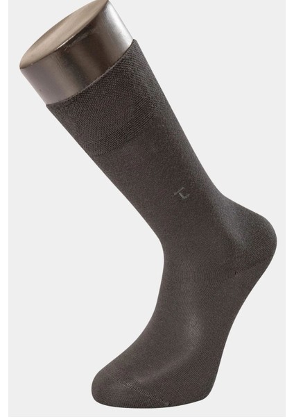 9101 Erkek Bamboo Düz Soket Çorap 6'lı Paket-Antrasıt fiyatları