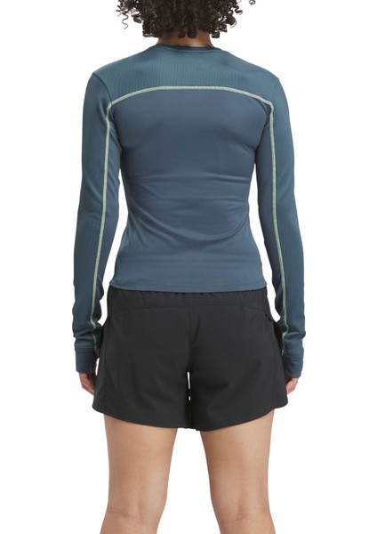 RUNNING RBK FIRE 1/4 ZIP HAVACI MAVI Kadın Uzun Kol T-Shirt fiyatları