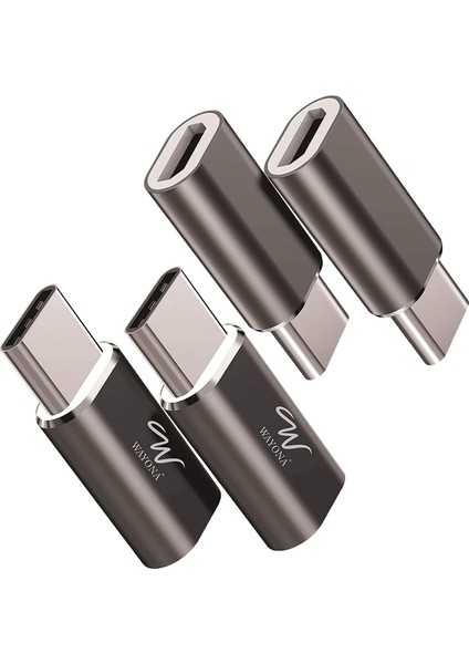 Micro USB - Tip C Otg Adaptörü (2'li Paket), Veri Senkronizasyonu ve Şarj Adaptörü, Micro - USB C
